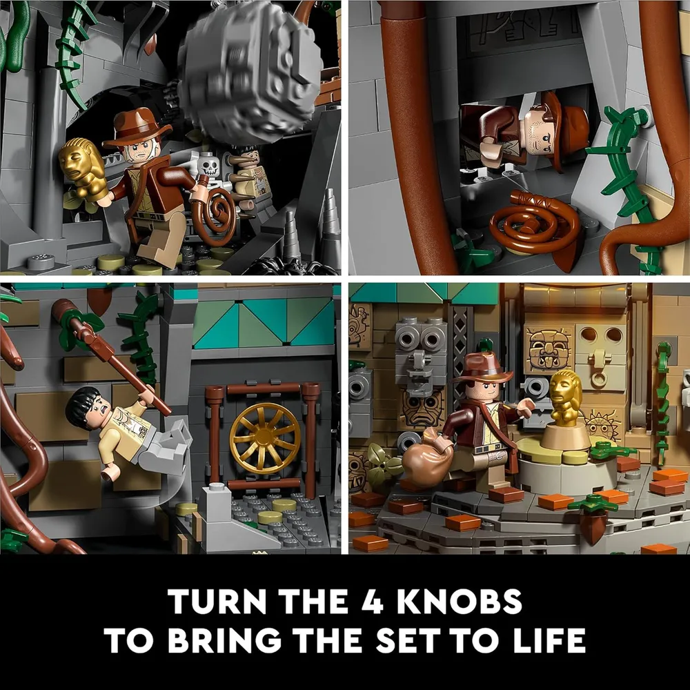 Lego Indiana Jones templo del ídolo dorado set de construcción para adultos fans