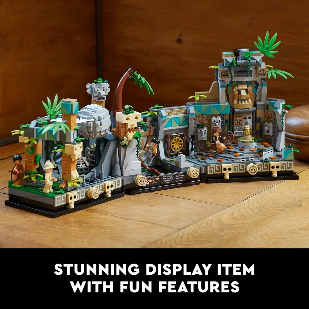 Lego Indiana Jones templo del ídolo dorado set de construcción para adultos fans