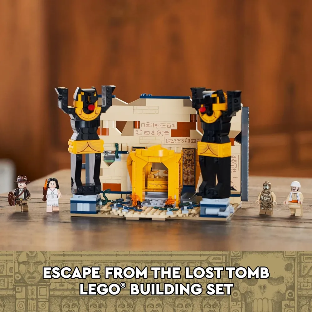 Lego Indiana Jones escape de la tumba perdida set con momia y minifigura