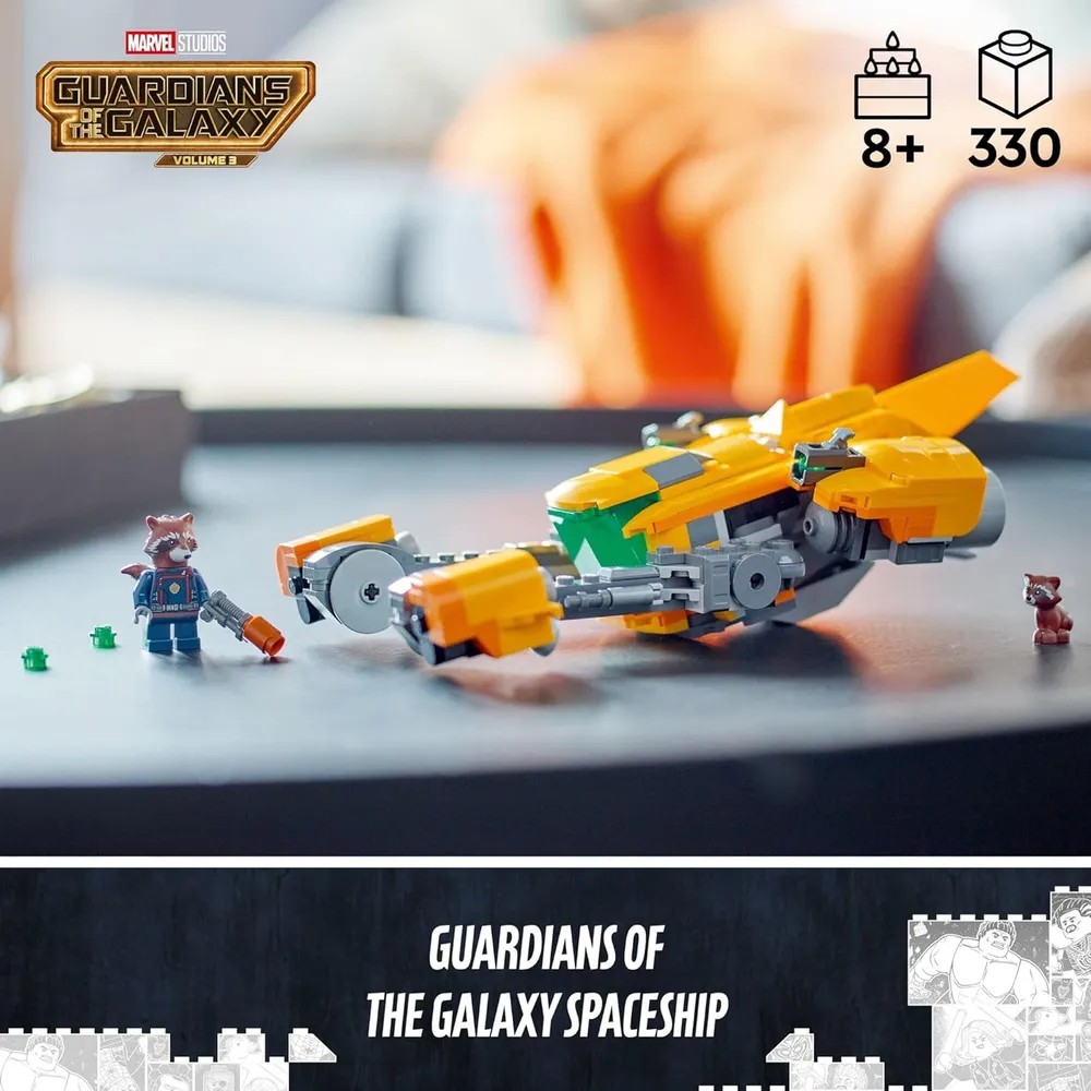 Lego Marvel nave espacial de Rocket Raccoon set de Guardianes de la Galaxia