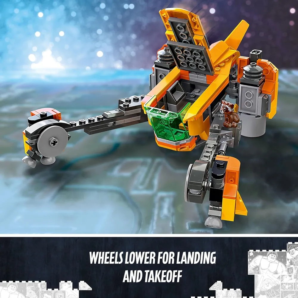 Lego Marvel nave espacial de Rocket Raccoon set de Guardianes de la Galaxia