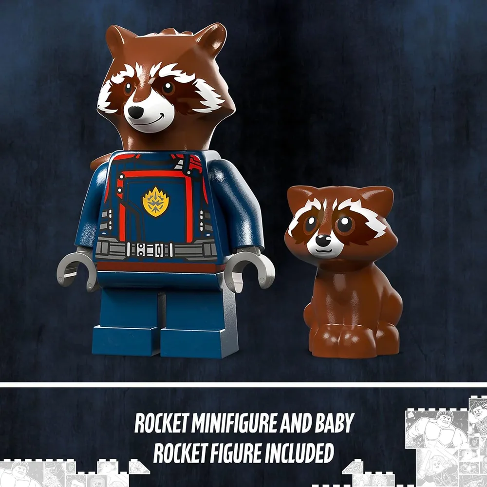 Lego Marvel nave espacial de Rocket Raccoon set de Guardianes de la Galaxia
