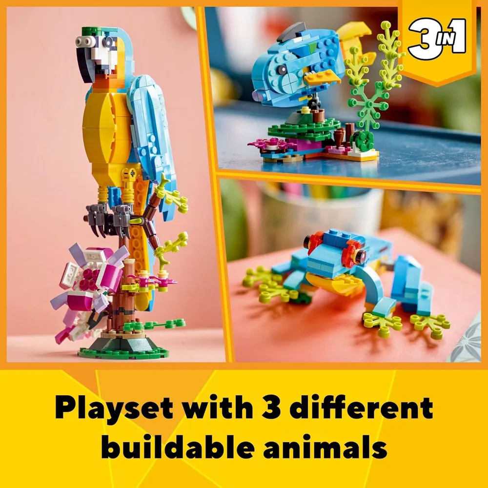 LEGO CREATOR 3 EN 1 LORO EXÓTICO