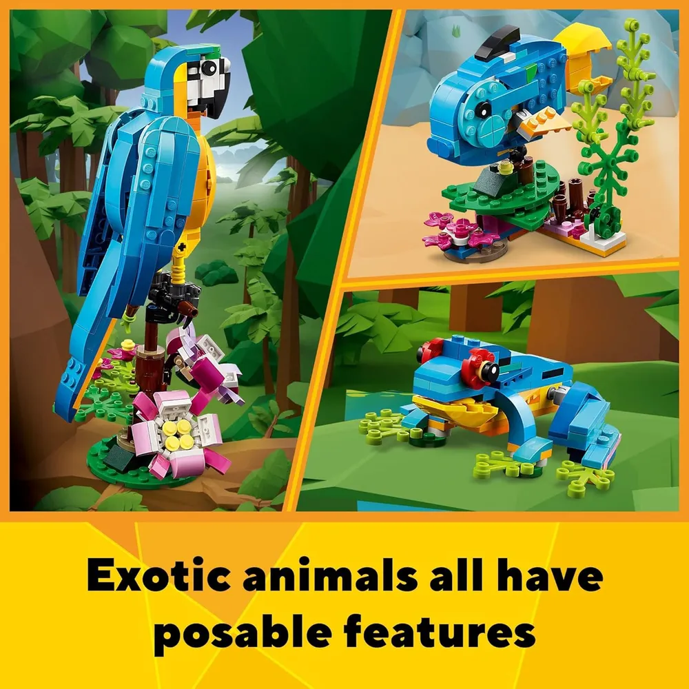 LEGO CREATOR 3 EN 1 LORO EXÓTICO