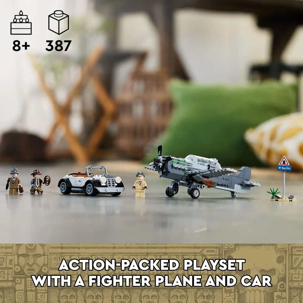 LEGO INDIANA JONES PERSECUCIÓN EN AVIÓN CON MINIFIGURAS