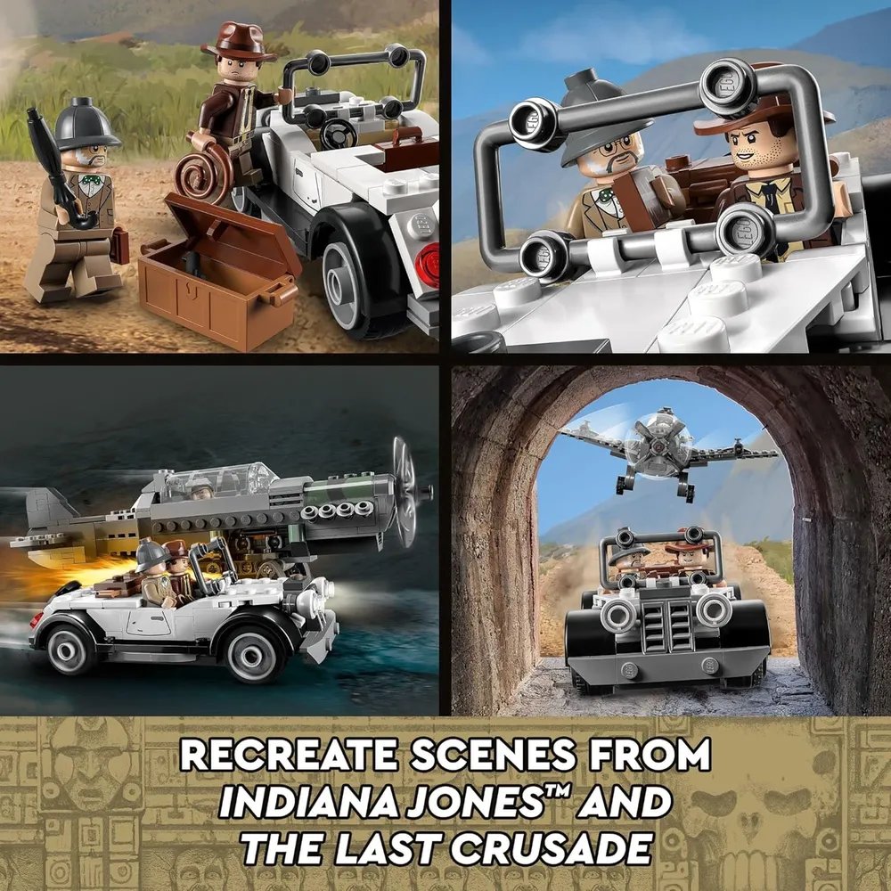 LEGO INDIANA JONES PERSECUCIÓN EN AVIÓN CON MINIFIGURAS