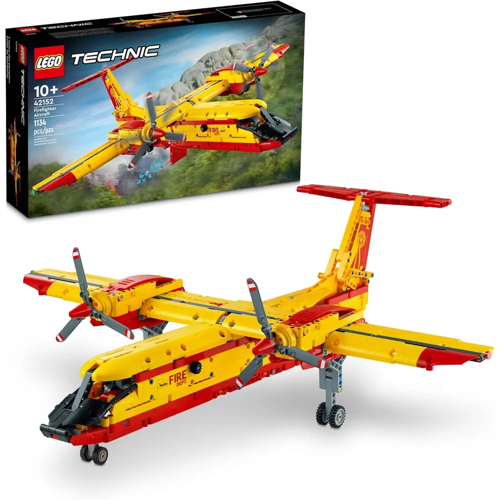 Lego Technic avión de bomberos set de construcción con detalles auténticos