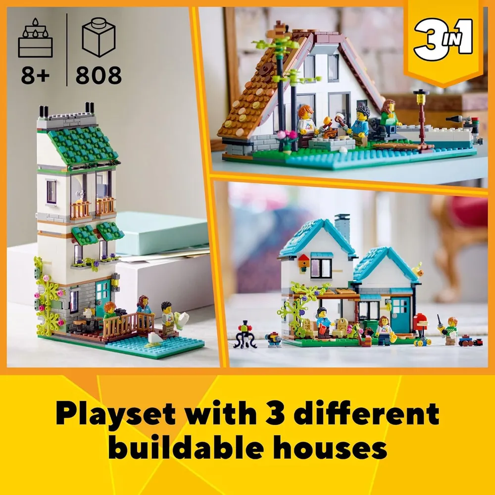 LEGO CREATOR 3 EN 1 CASA ACOGEDORA CON FIGURAS