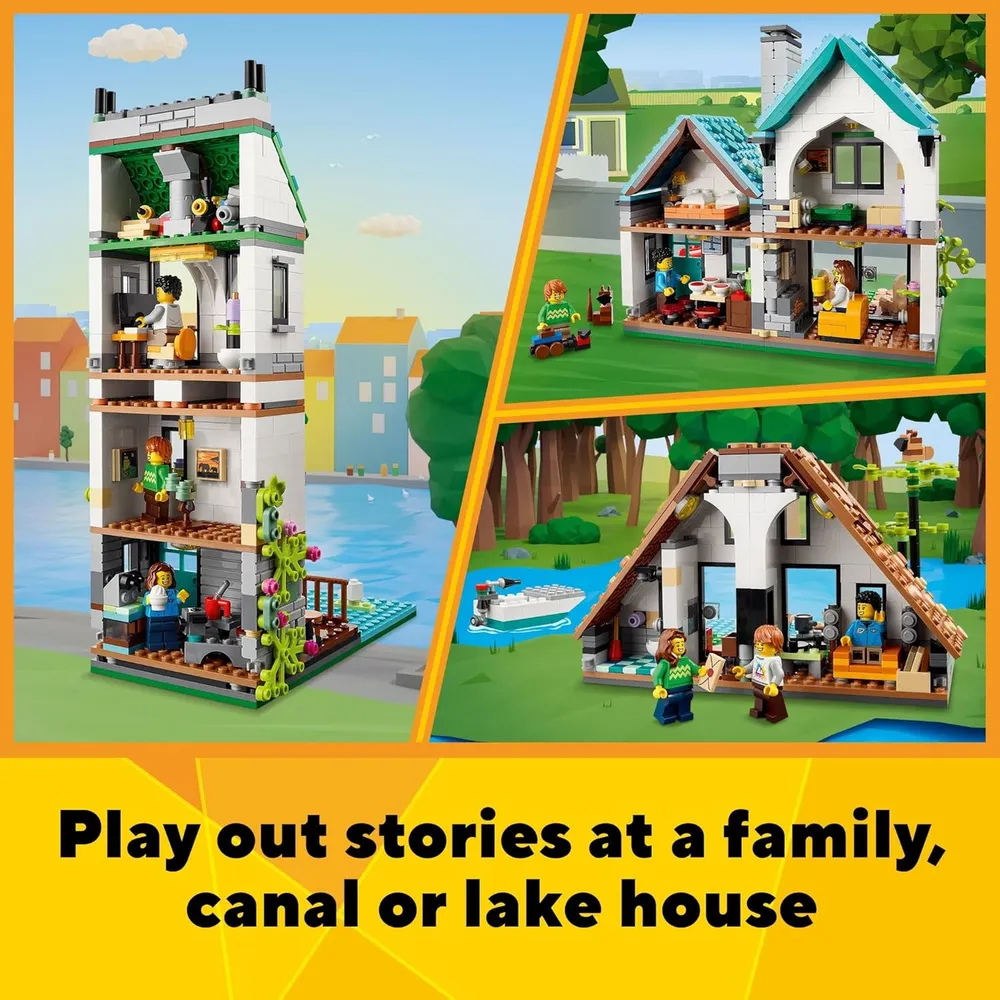 LEGO CREATOR 3 EN 1 CASA ACOGEDORA CON FIGURAS