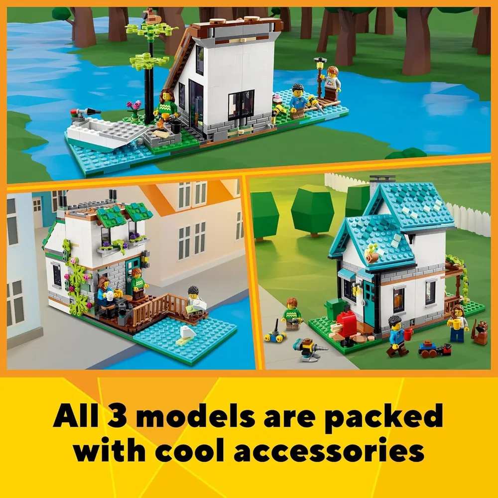 LEGO CREATOR 3 EN 1 CASA ACOGEDORA CON FIGURAS