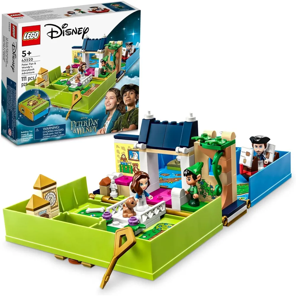 Lego Disney Peter Pan aventura del libro set portátil con barco pirata