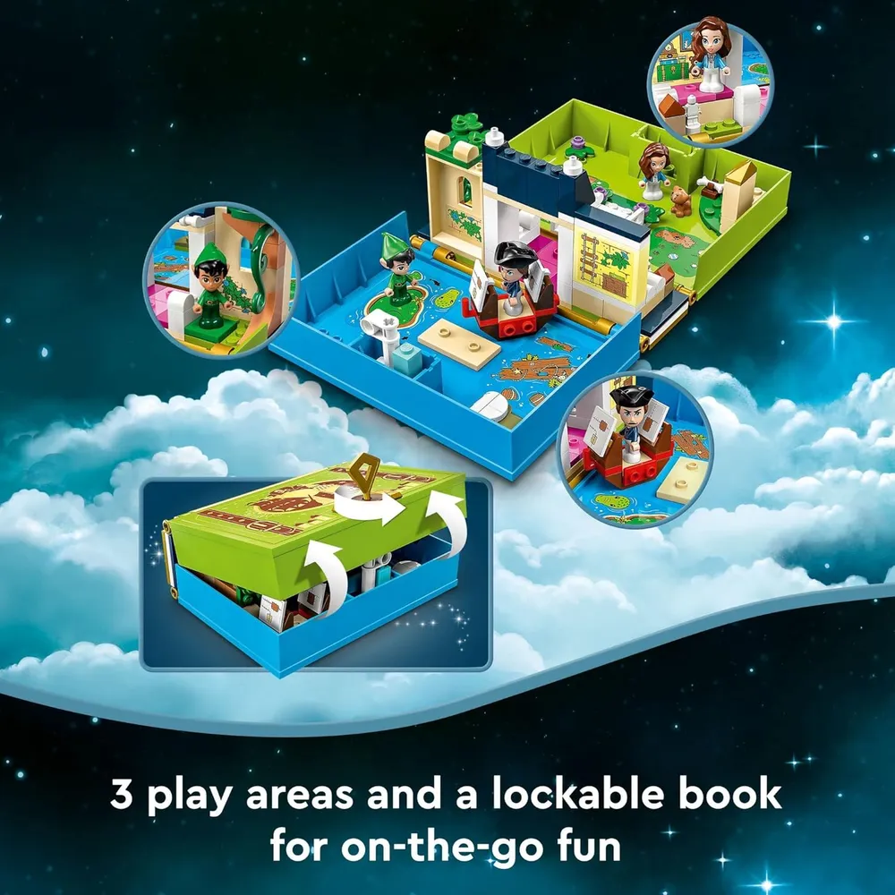 Lego Disney Peter Pan aventura del libro set portátil con barco pirata