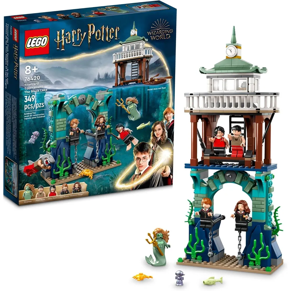 Lego Harry Potter torneo del Lago Negro set del Cáliz de Fuego con figuras