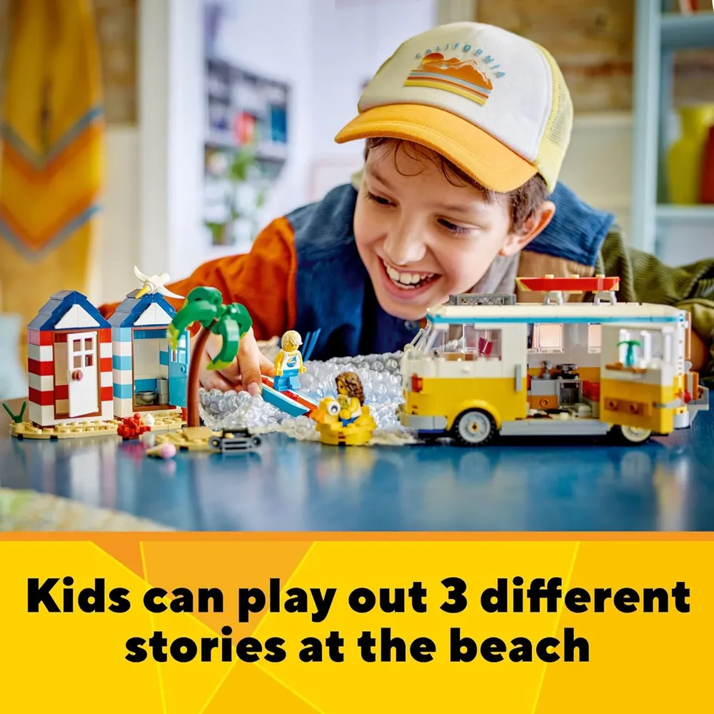 Lego Creator 3 en 1 furgoneta camper de playa set con heladería y casa