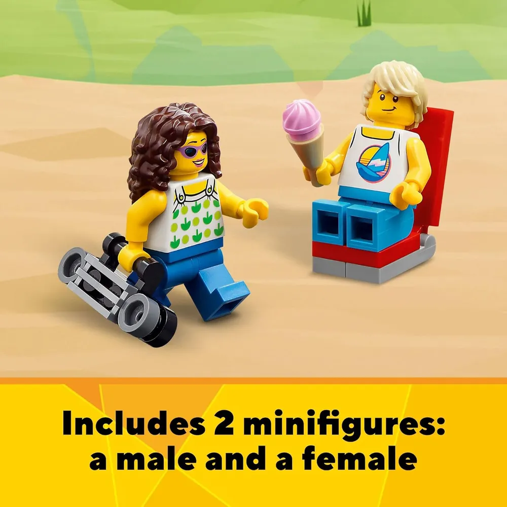 Lego Creator 3 en 1 furgoneta camper de playa set con heladería y casa