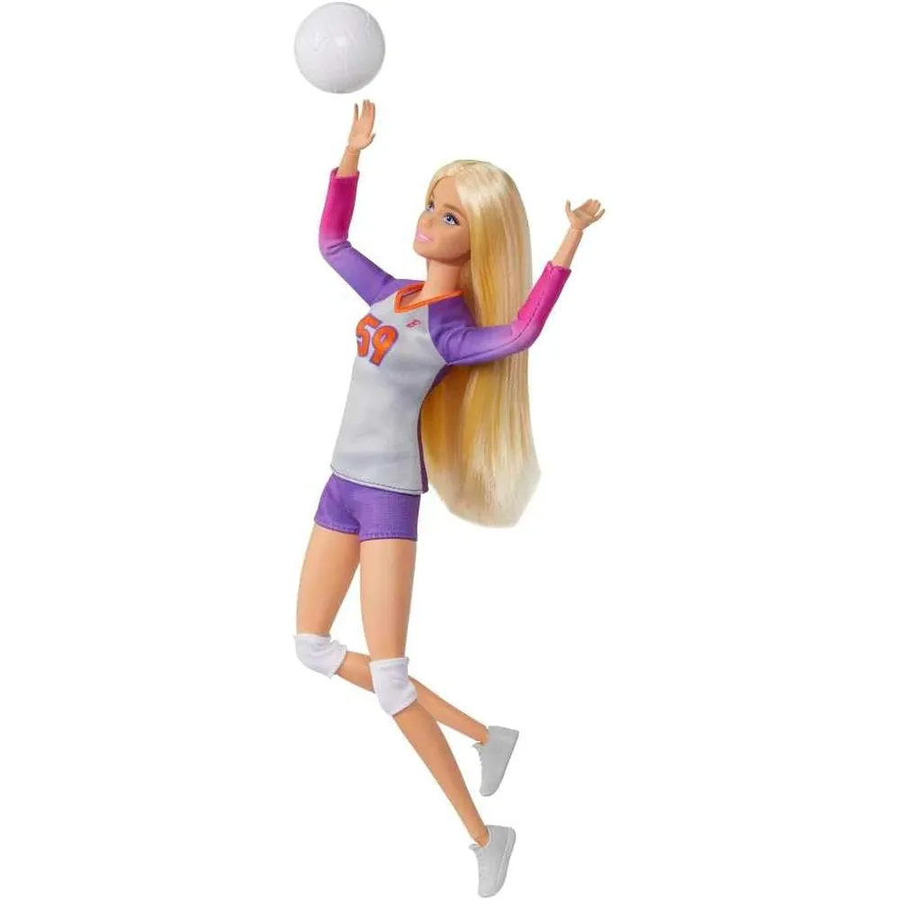 BARBIE MUÑECA JUGADORA DE VOLEIBOL PROFESIONAL CON BALÓN