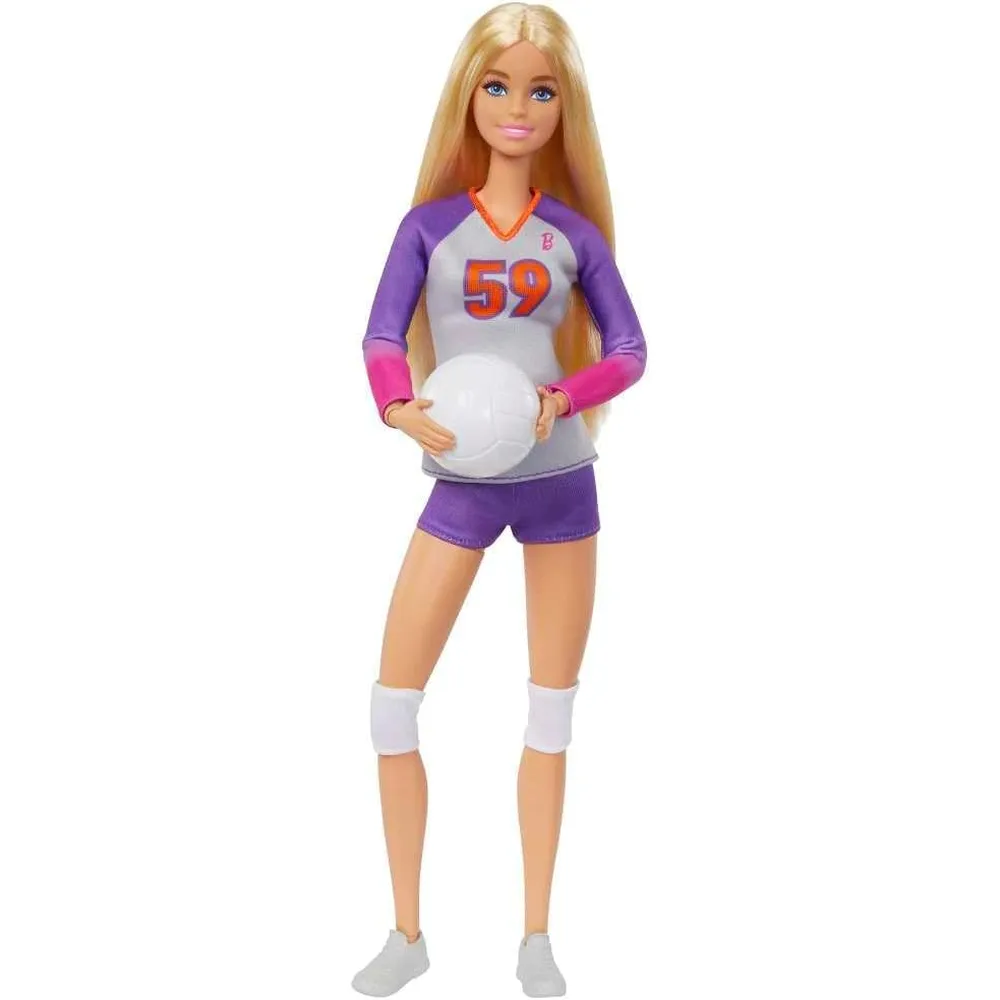 BARBIE MUÑECA JUGADORA DE VOLEIBOL PROFESIONAL CON BALÓN