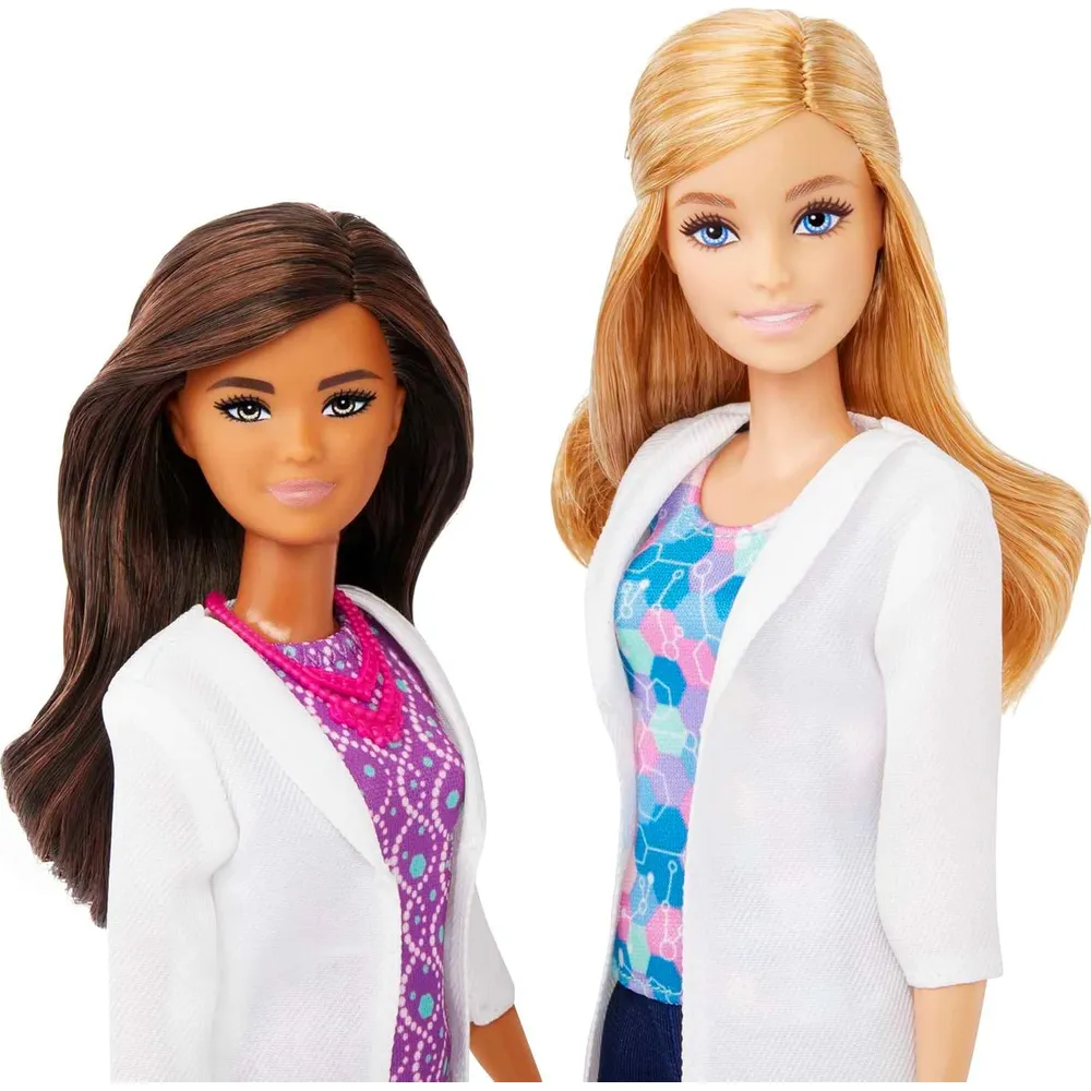BARBIE LABORATORIO CIENTÍFICO SET CON 2 MUÑECAS Y ACCESORIOS