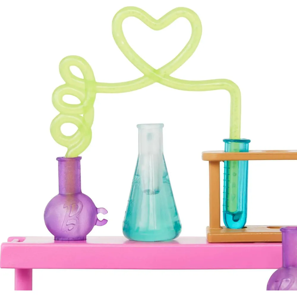 BARBIE LABORATORIO CIENTÍFICO SET CON 2 MUÑECAS Y ACCESORIOS