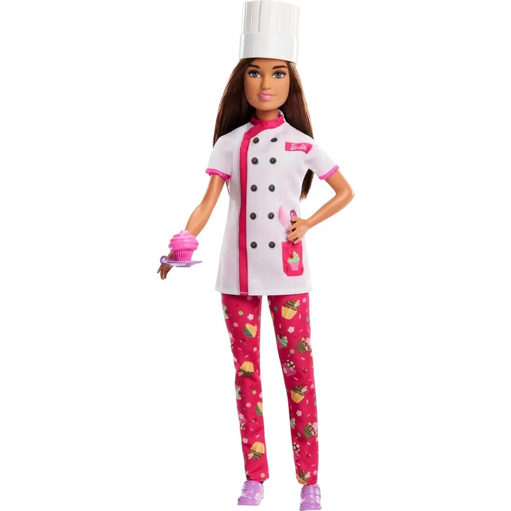BARBIE MUÑECA PASTELERA PROFESIONAL CON ACCESORIOS
