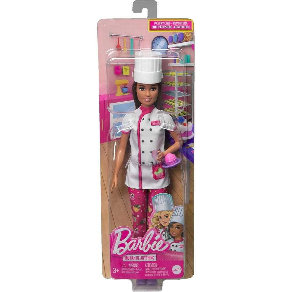 BARBIE MUÑECA PASTELERA PROFESIONAL CON ACCESORIOS