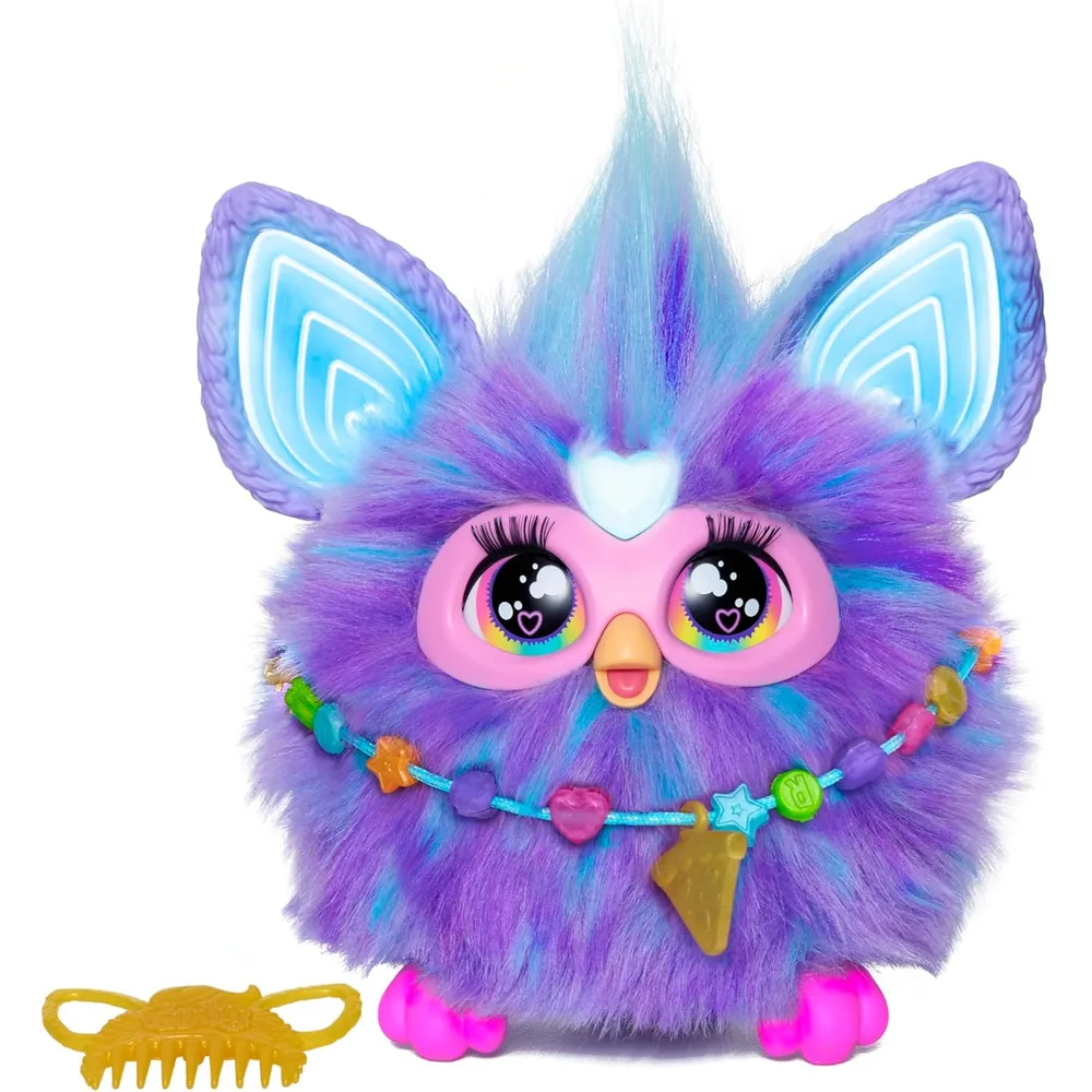 FURBY INTERACTIVO CON 15 ACCESORIOS DE MODA MORADO