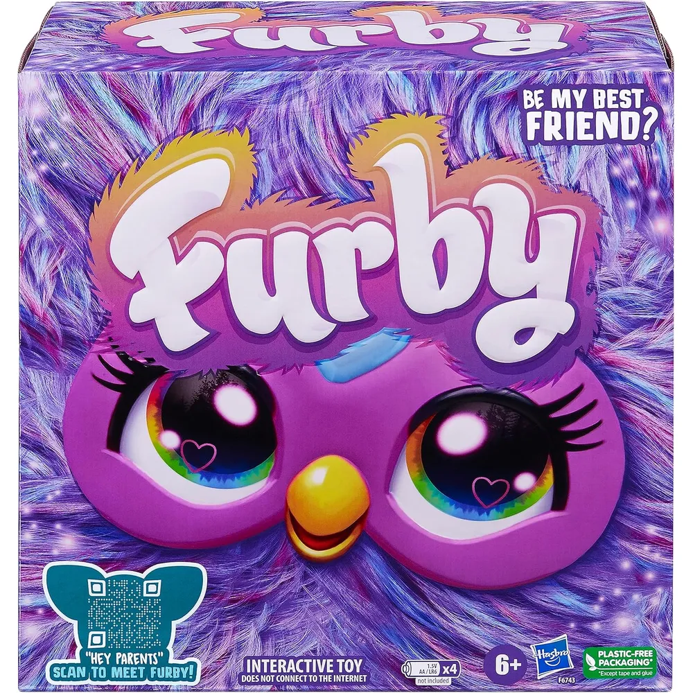 FURBY INTERACTIVO CON 15 ACCESORIOS DE MODA MORADO
