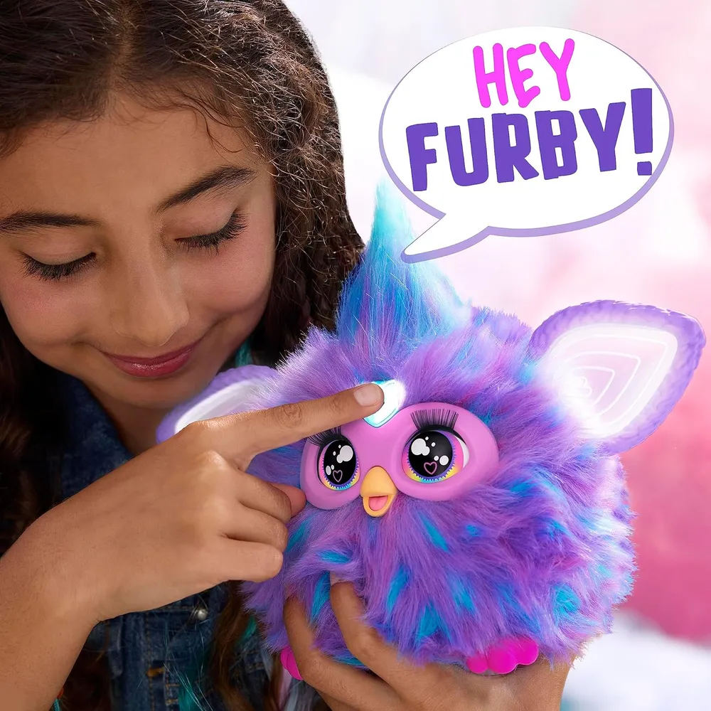 FURBY INTERACTIVO CON 15 ACCESORIOS DE MODA MORADO