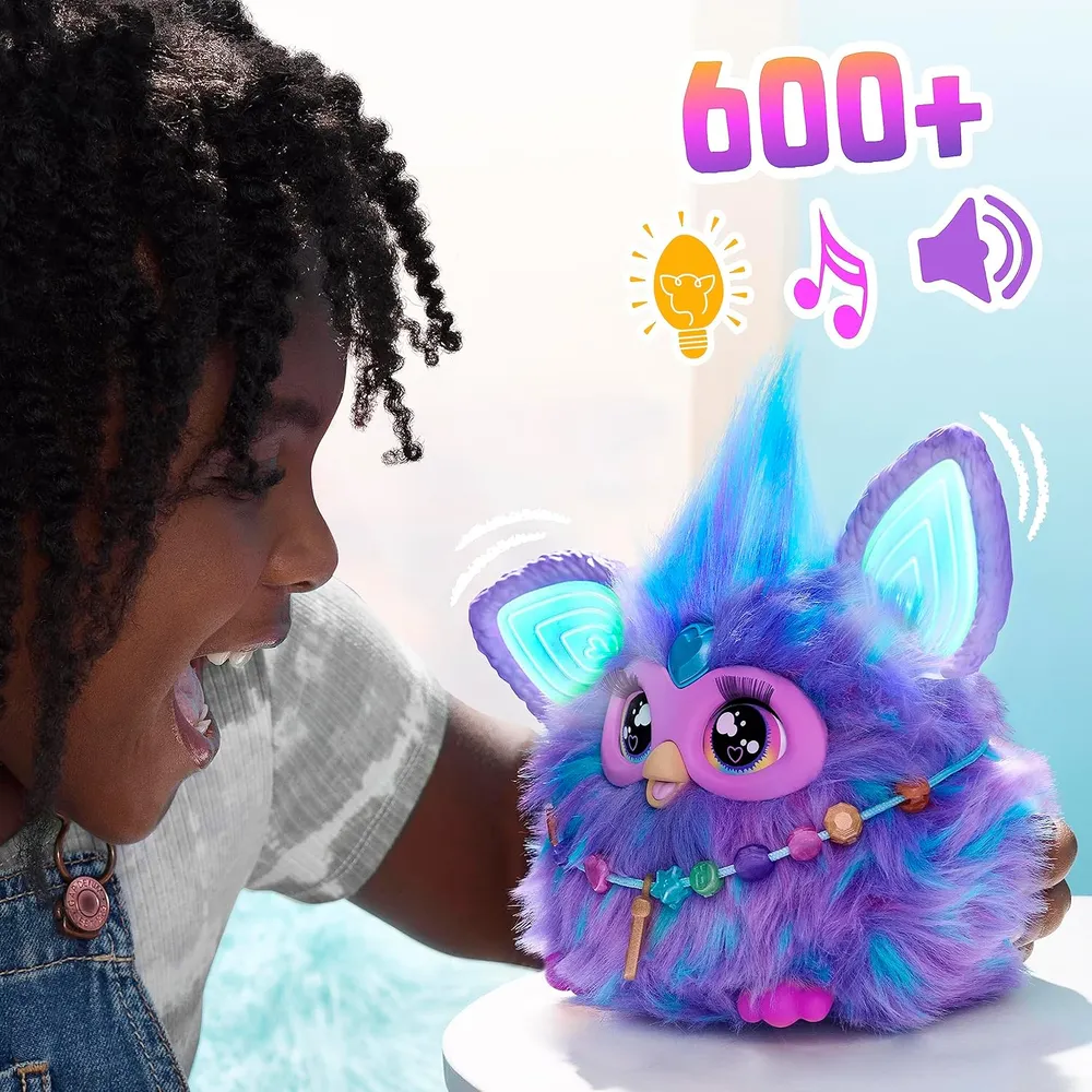 FURBY INTERACTIVO CON 15 ACCESORIOS DE MODA MORADO