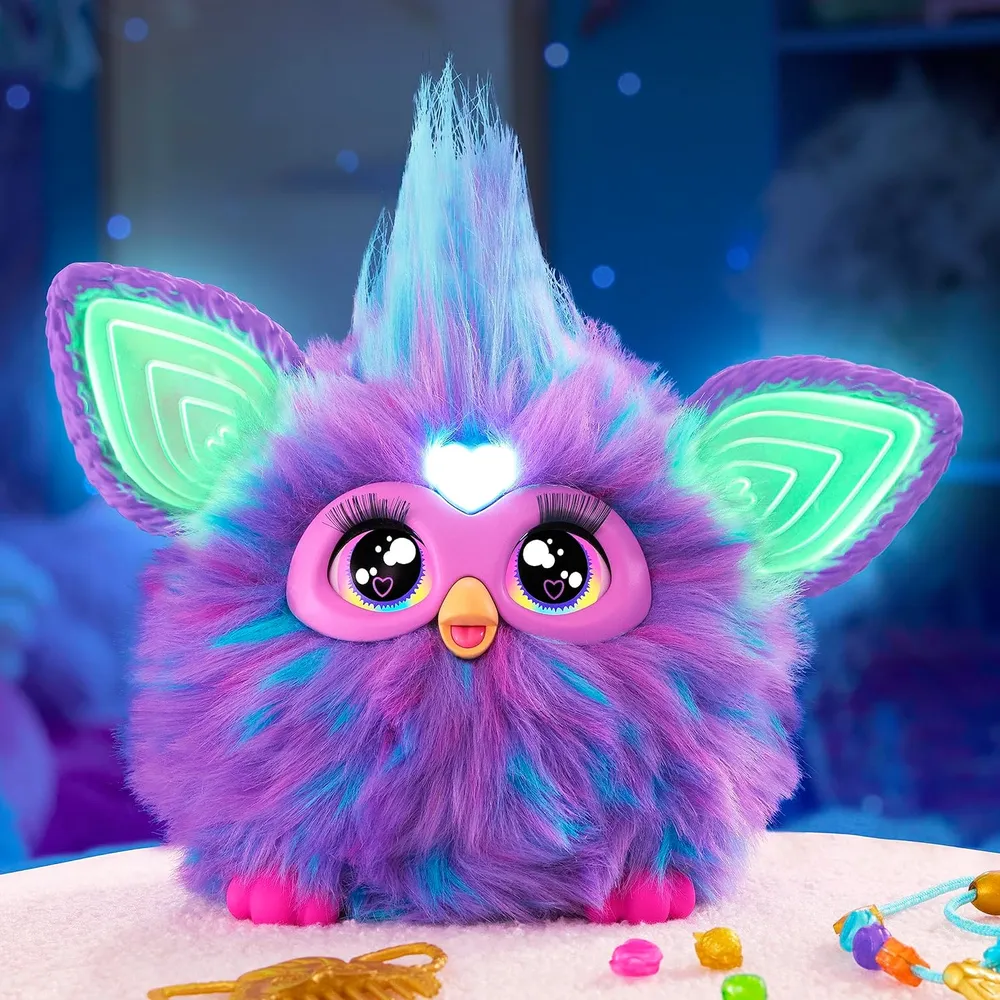 FURBY INTERACTIVO CON 15 ACCESORIOS DE MODA MORADO
