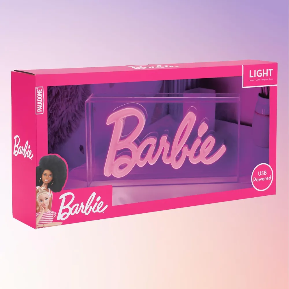 Paladone Barbie, letrero LED rosa neón oficial