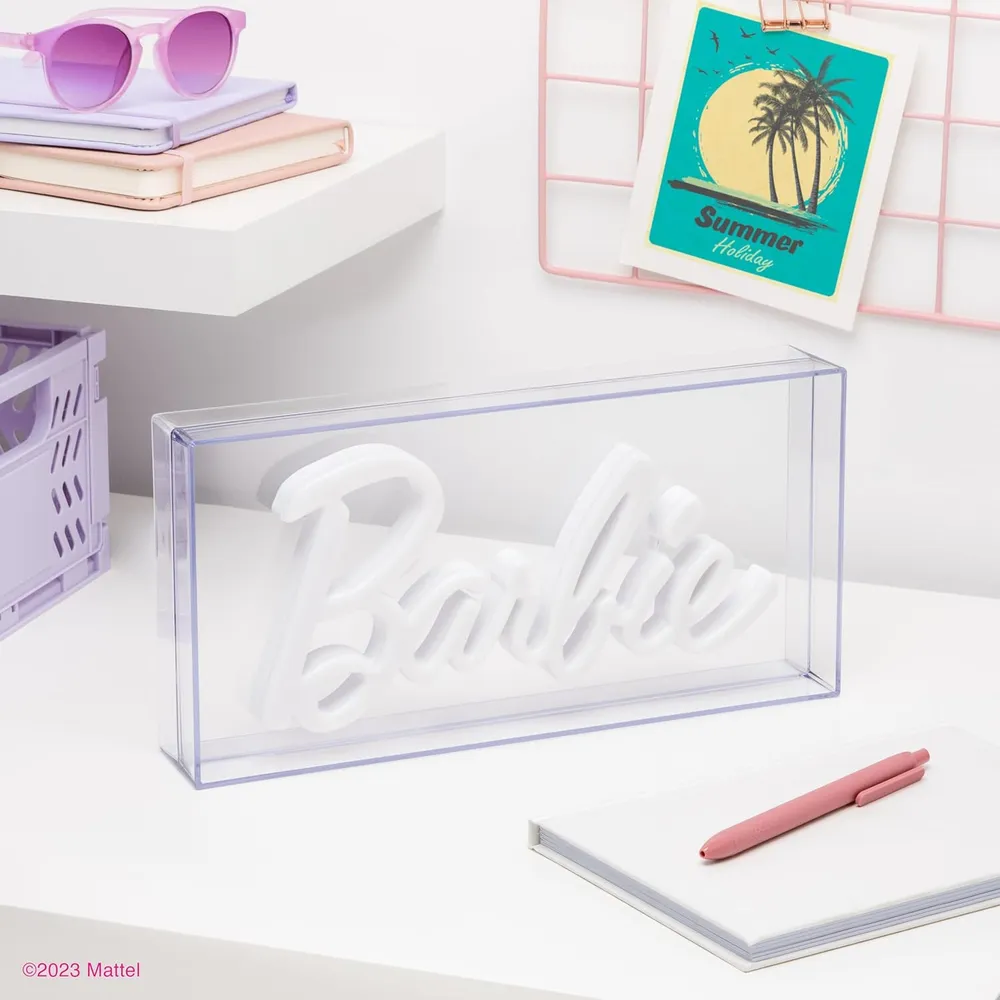 Paladone Barbie, letrero LED rosa neón oficial
