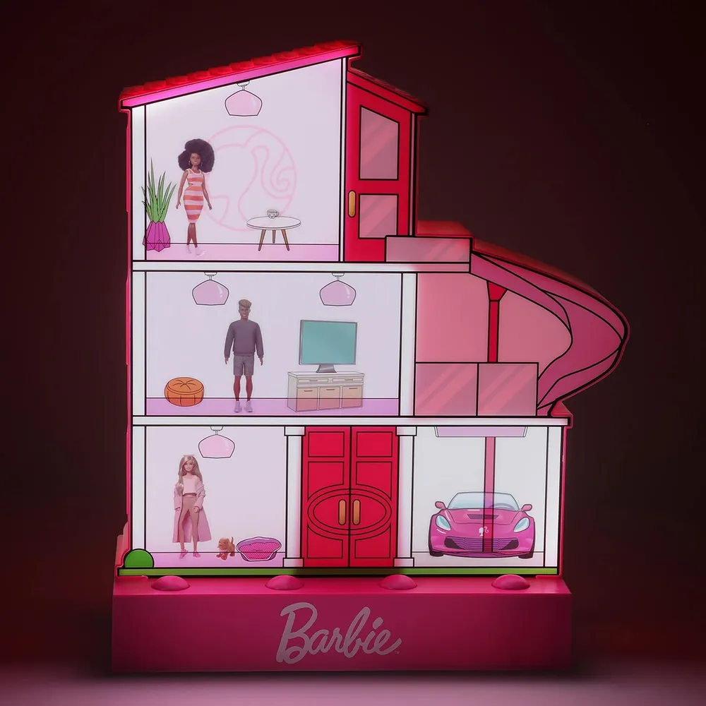 Paladone Barbie Dreamhouse, luz nocturna personalizable oficial