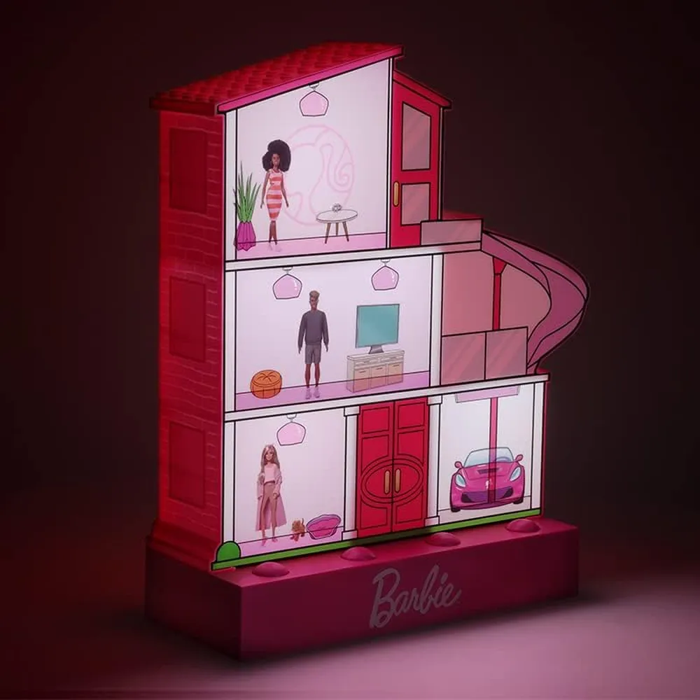 Paladone Barbie Dreamhouse, luz nocturna personalizable oficial