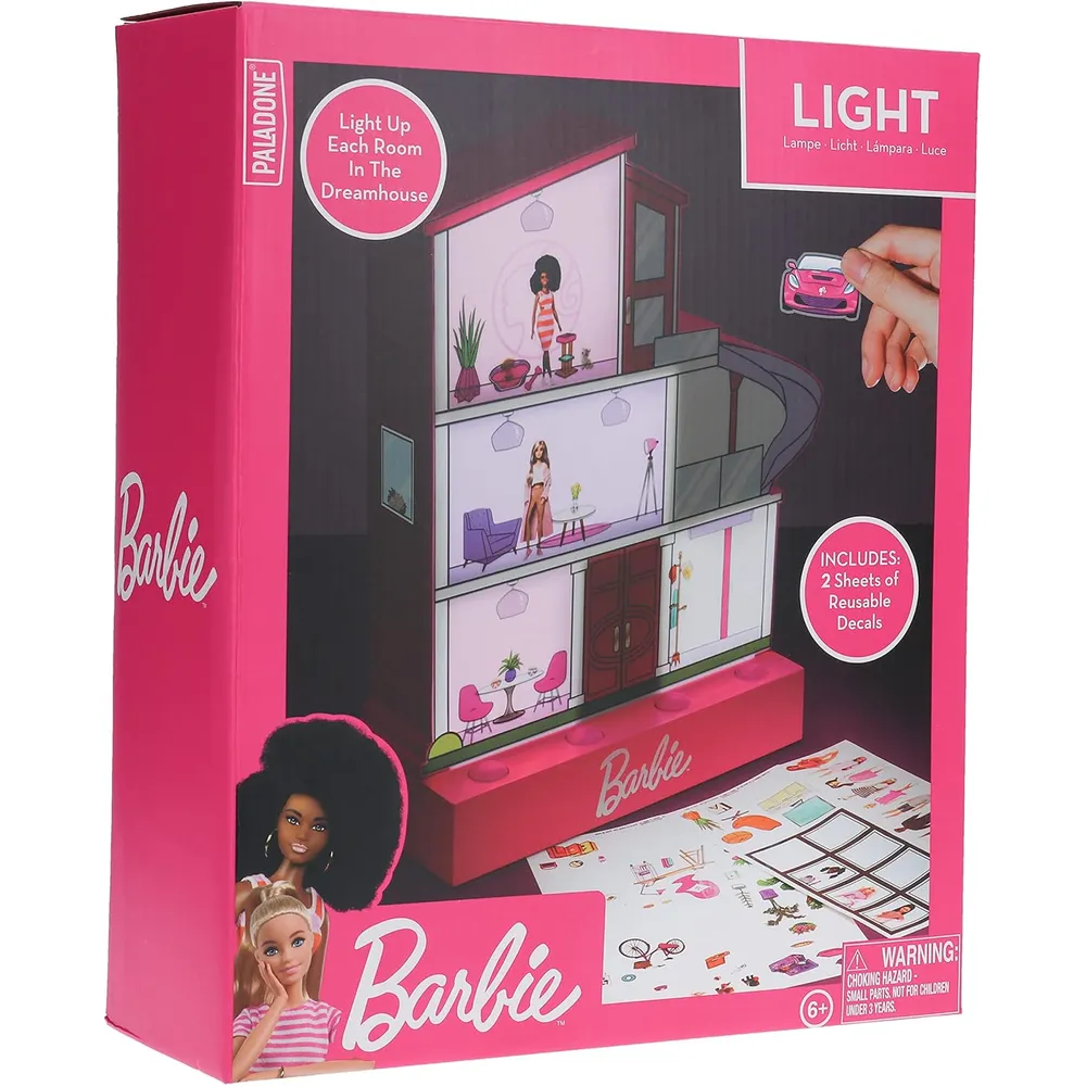 Paladone Barbie Dreamhouse, luz nocturna personalizable oficial