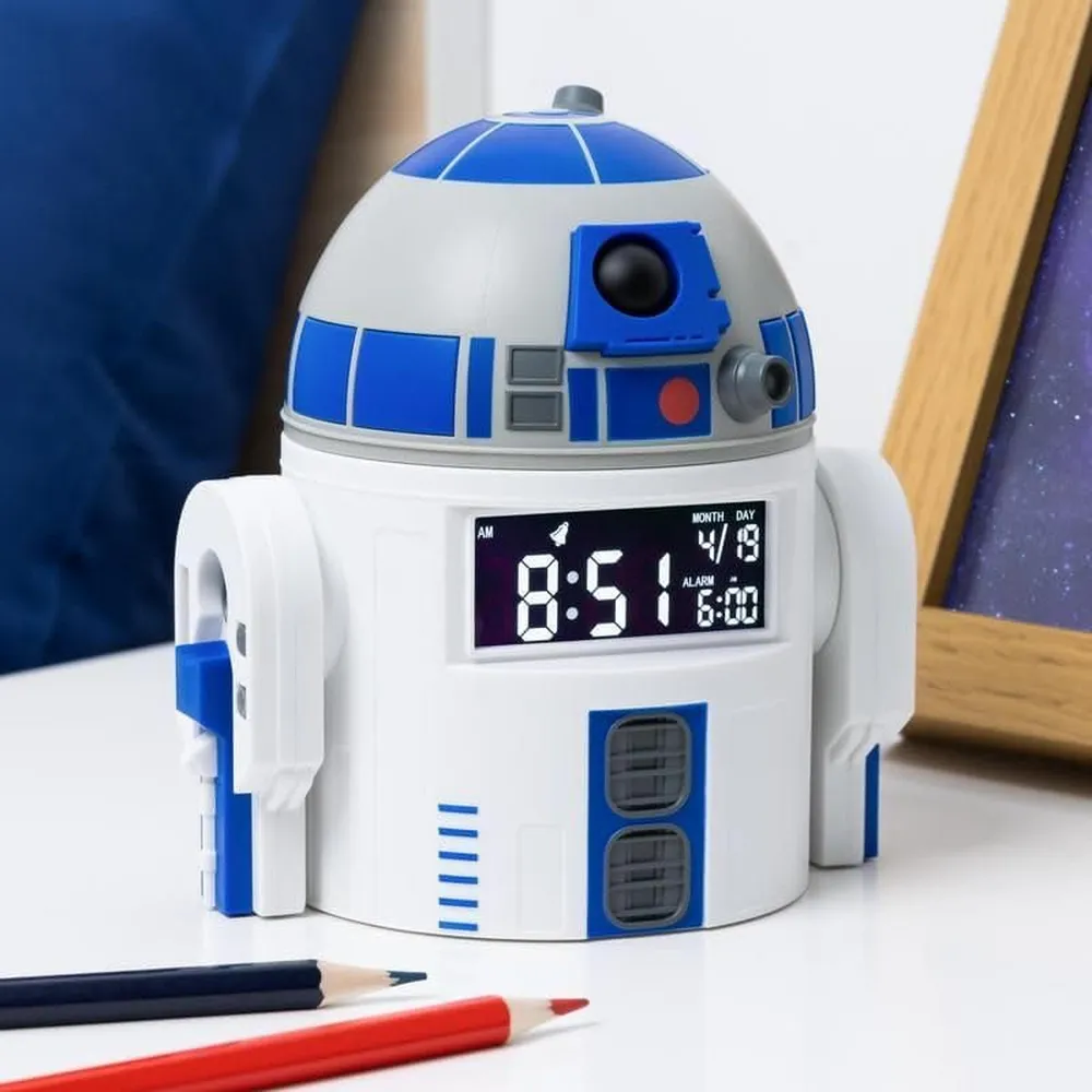 Paladone Star Wars R2-D2, reloj despertador USB 13 cm