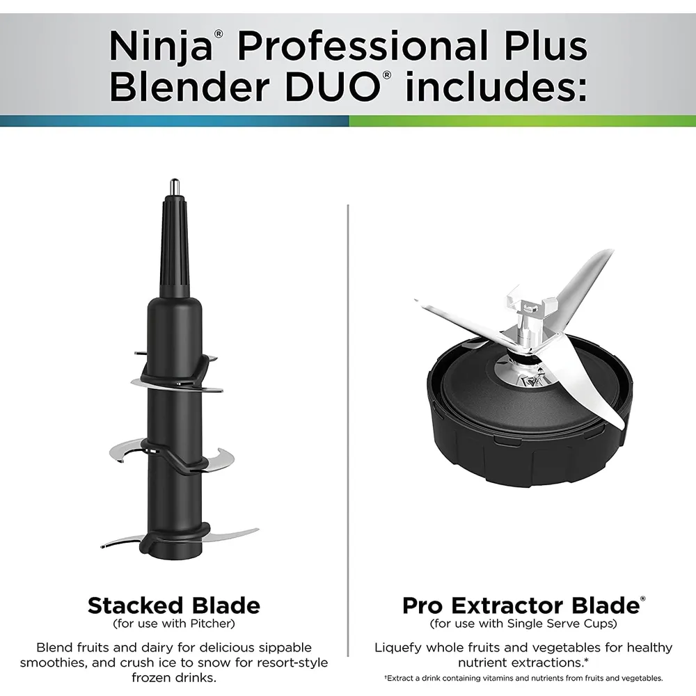 NINJA LICUADORA PROFESSIONAL PLUS DUO BN751 72 OZ / 2.13 L | NEGRO