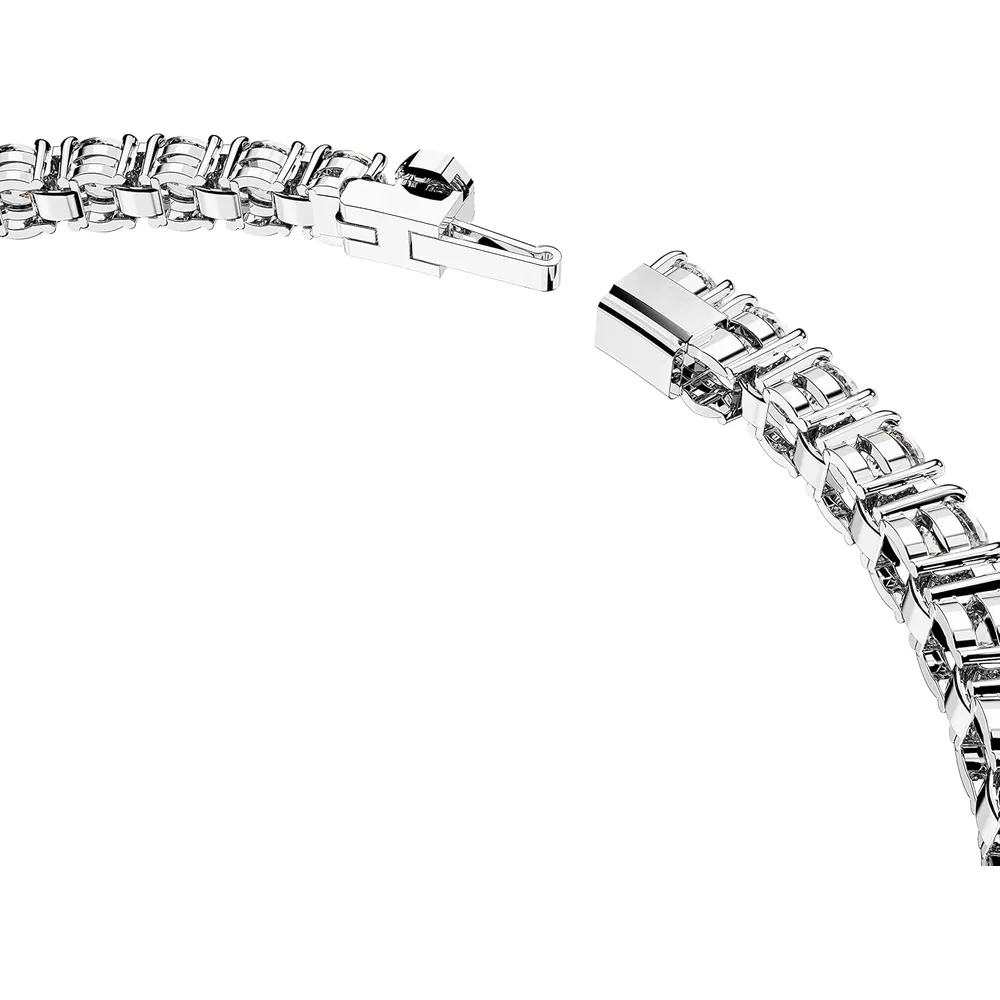 SWAROVSKI PULSERA TENNIS REDONDA MATRIX ACABADO RODIO PARA MUJER MEDIUM | PLATA