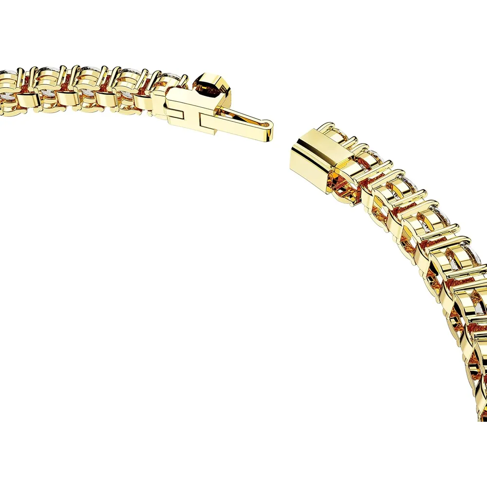 SWAROVSKI PULSERA TENNIS REDONDA MATRIX ACABADO ORO PARA MUJER MEDIUM | DORADO