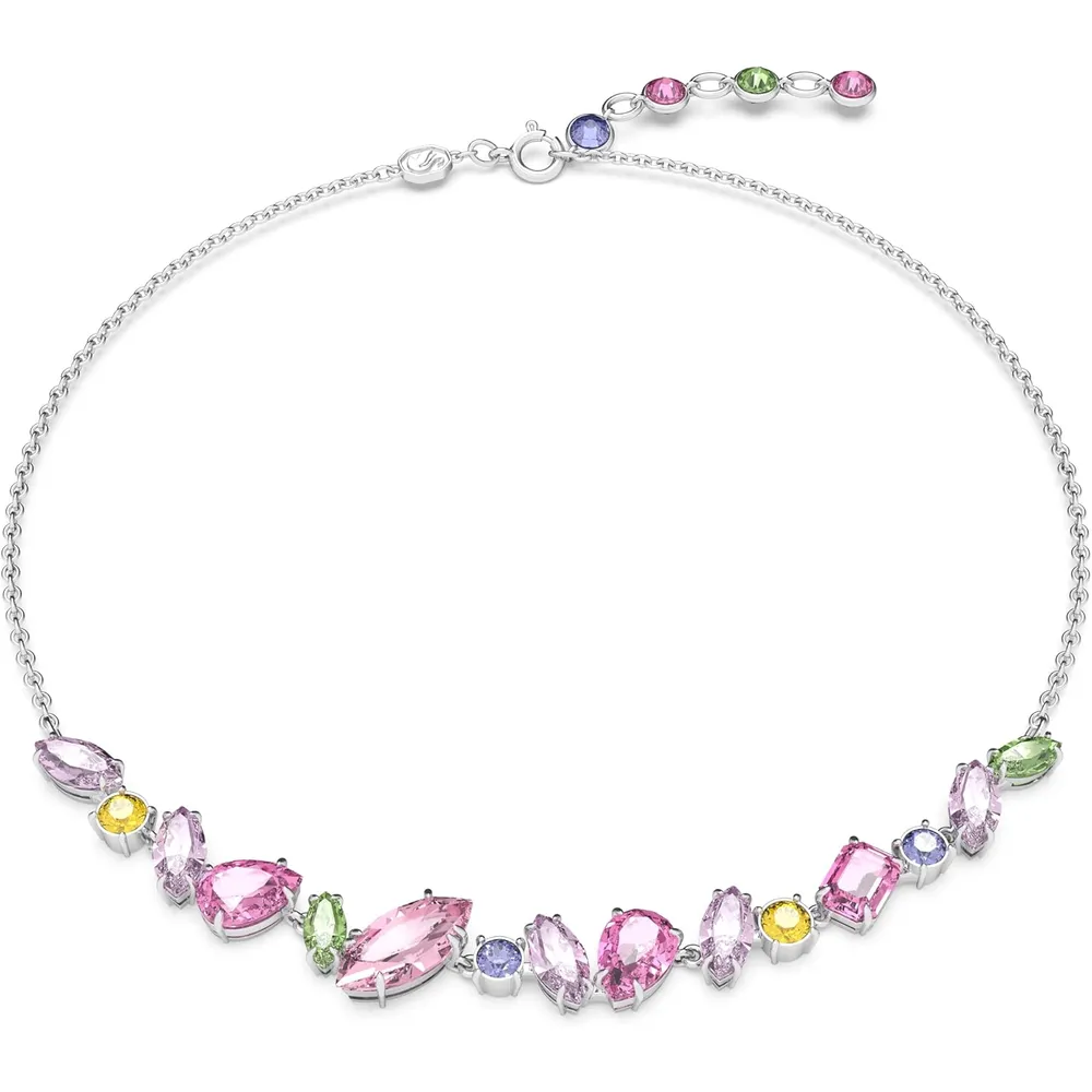 SWAROVSKI COLLAR CRISTALES MIXTOS GEMA ACABADO RODIO PARA MUJER | ROSA