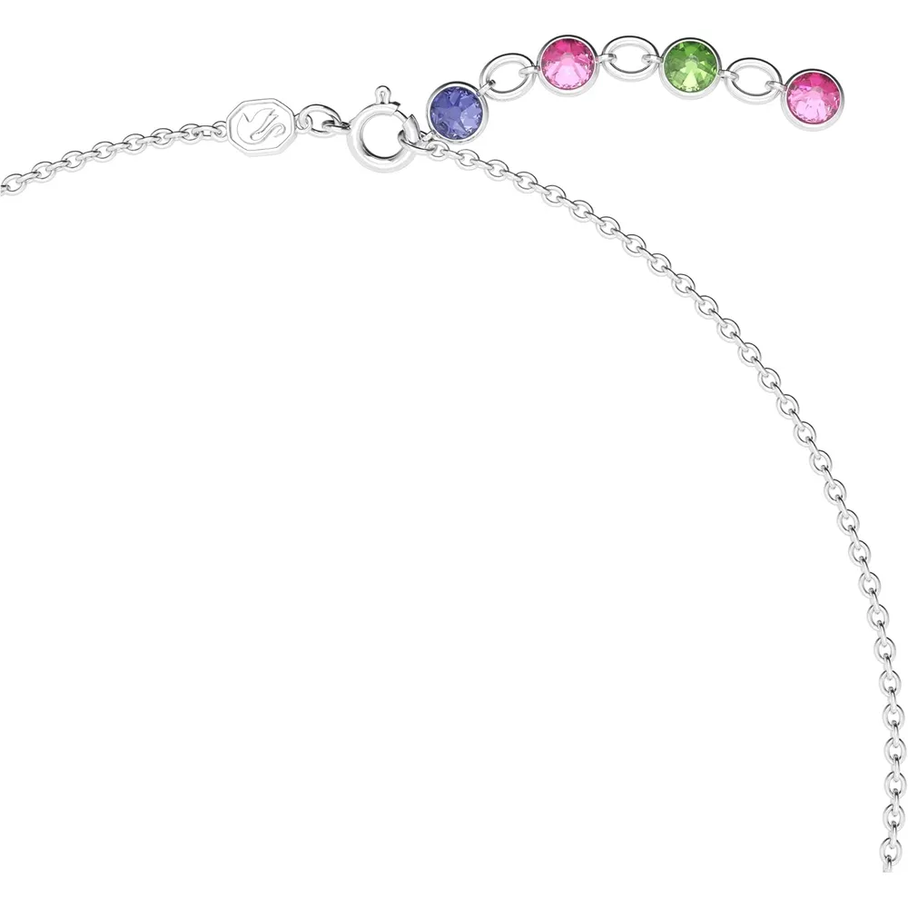 SWAROVSKI COLLAR CRISTALES MIXTOS GEMA ACABADO RODIO PARA MUJER | ROSA