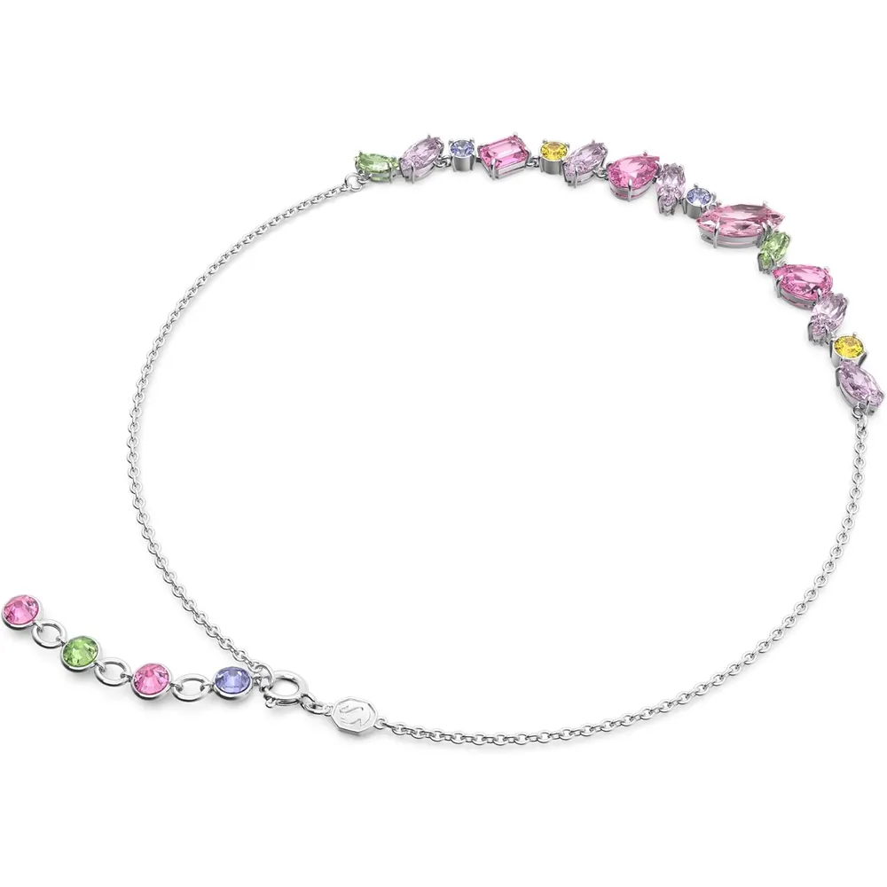 SWAROVSKI COLLAR CRISTALES MIXTOS GEMA ACABADO RODIO PARA MUJER | ROSA