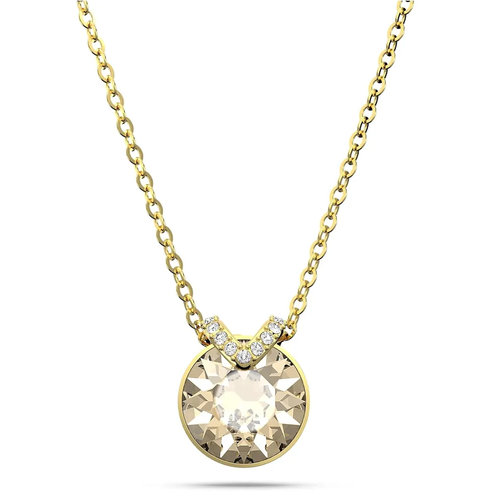 SWAROVSKI COLLAR PENDIENTE REDONDO BELLA V ACABADO ORO PARA MUJER | DORADO