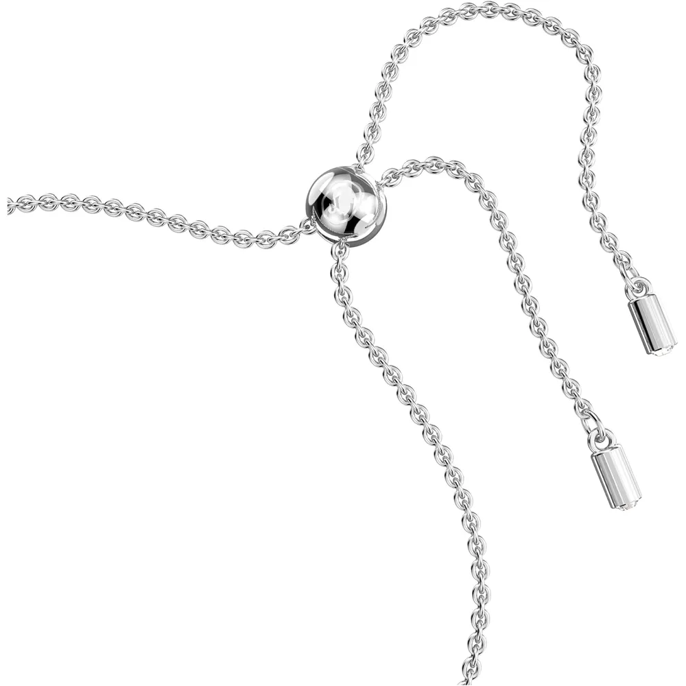 SWAROVSKI PULSERA TENNIS REDONDO IMBER ACABADO RODIO PARA MUJER | AZUL/PLATEADO