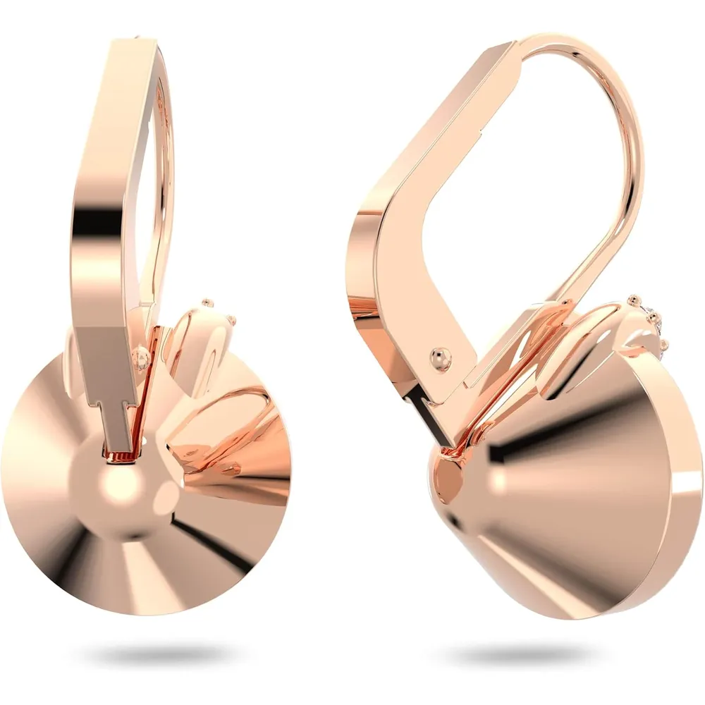 SWAROVSKI ARETES COLGANTES REDONDO BELLA V ACABADO ORO ROSA PARA MUJER | ROSA