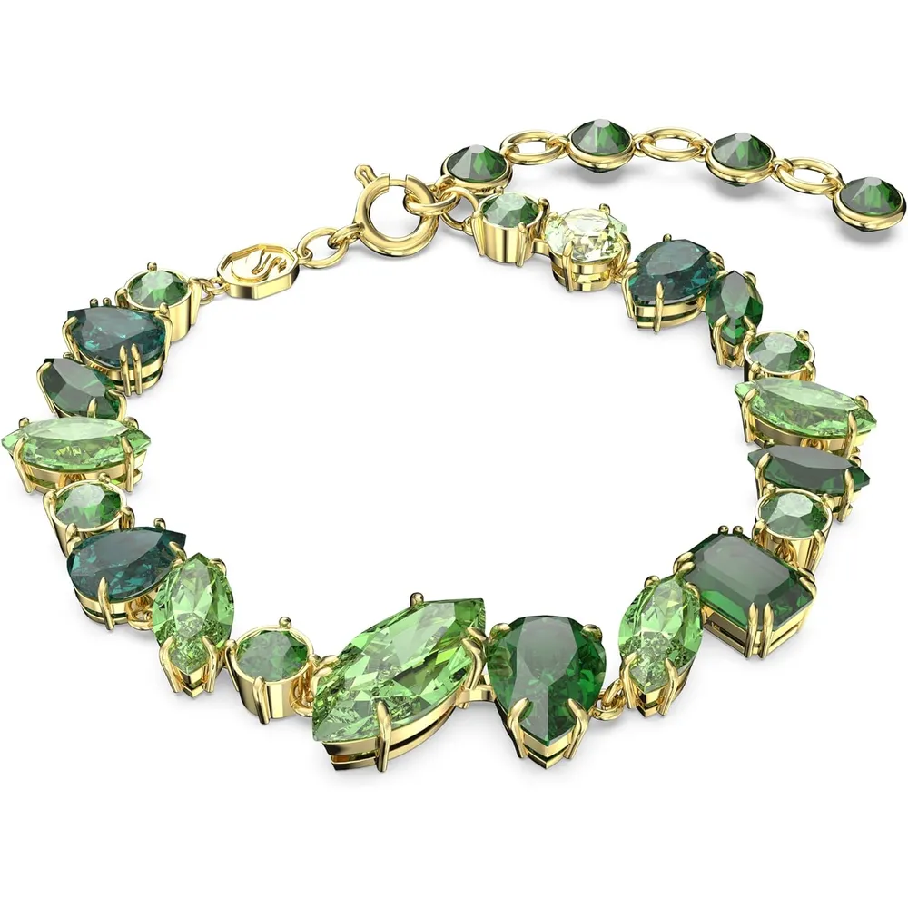 SWAROVSKI PULSERA CRISTALES MIXTOS GEMA ACABADO ORO PARA MUJER | VERDE
