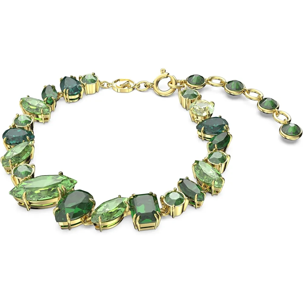 SWAROVSKI PULSERA CRISTALES MIXTOS GEMA ACABADO ORO PARA MUJER | VERDE