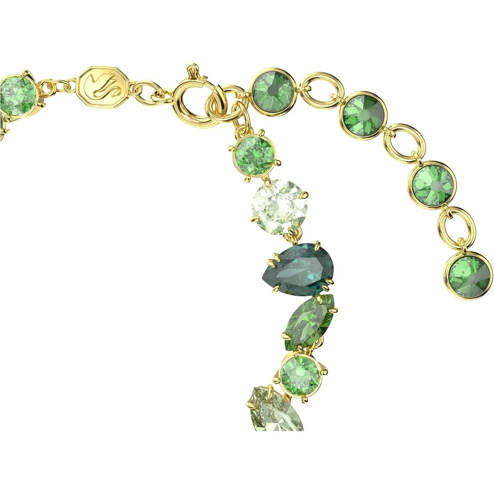 SWAROVSKI PULSERA CRISTALES MIXTOS GEMA ACABADO ORO PARA MUJER | VERDE