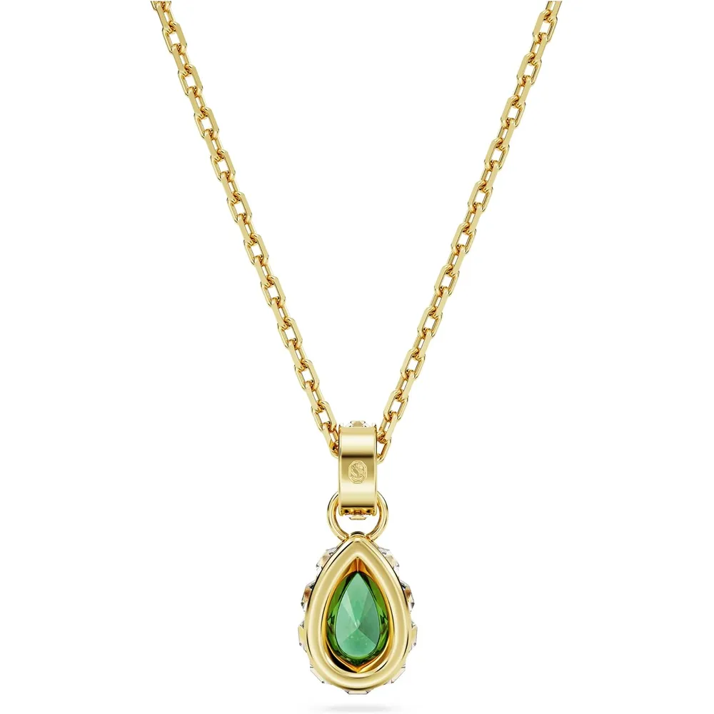 SWAROVSKI COLLAR PENDIENTE PERA CHROMA ACABADO ORO PARA MUJER | VERDE