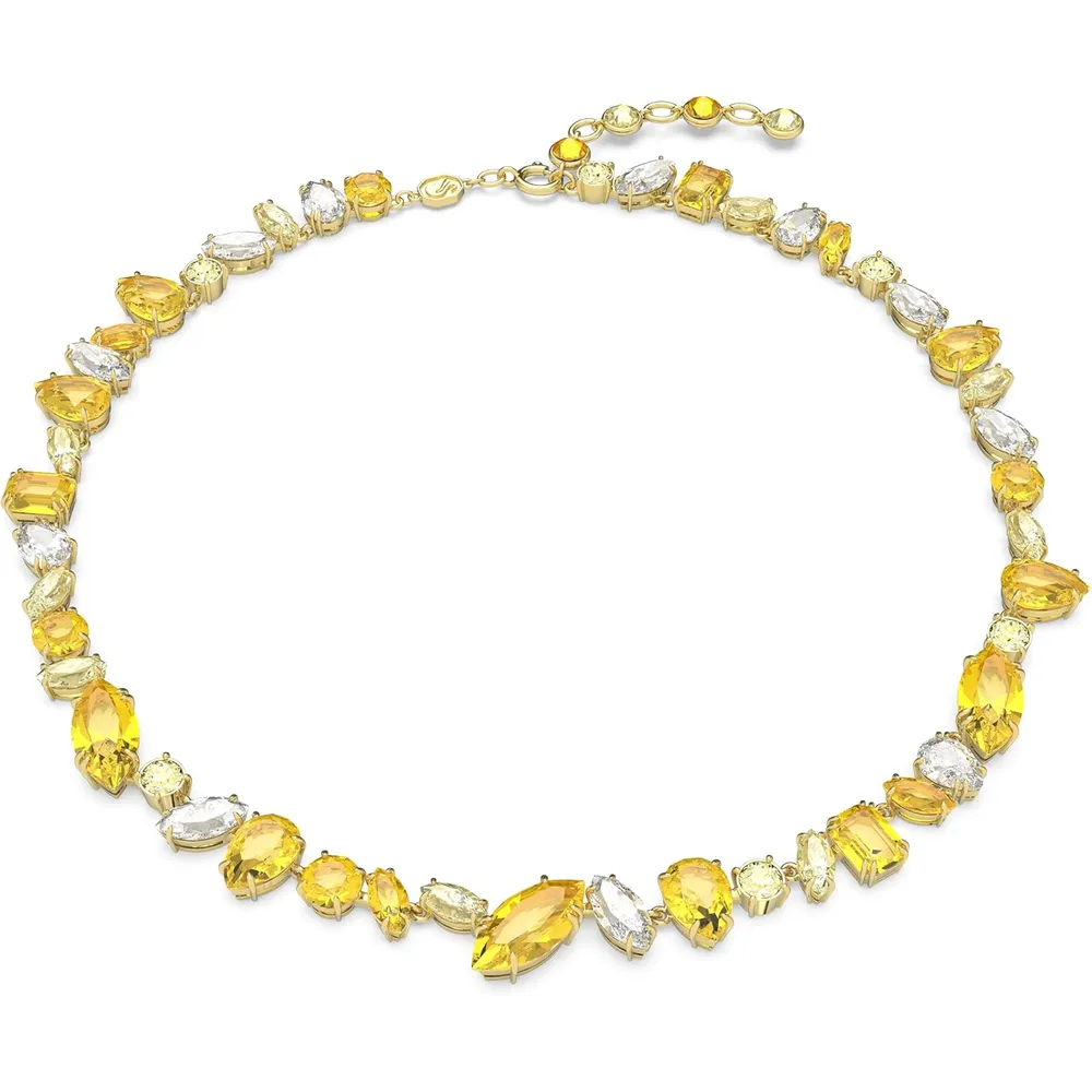 SWAROVSKI COLLAR CRISTALES MIXTOS GEMA ACABADO ORO PARA MUJER | AMARILLO